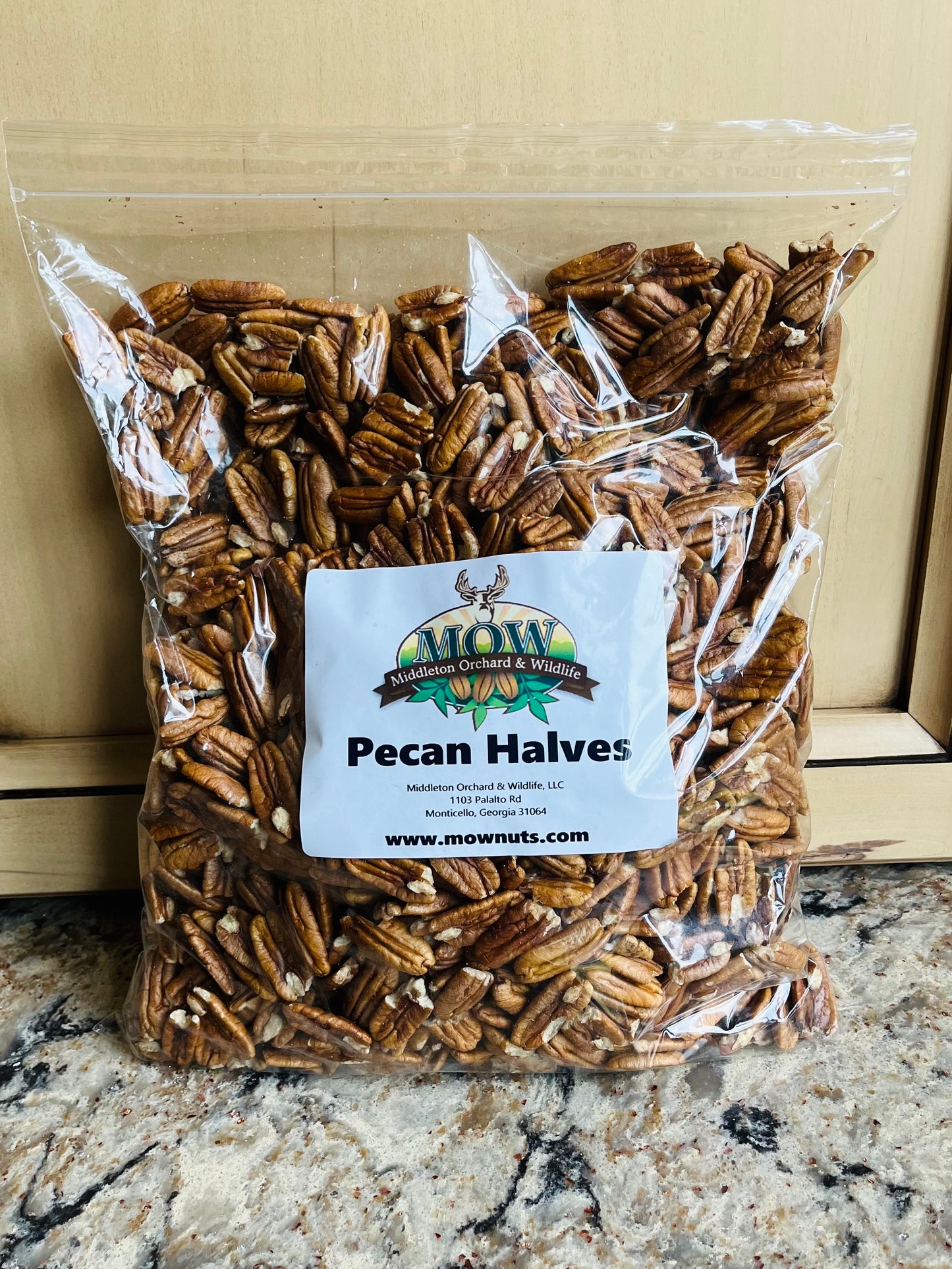 5 lb bag raw pecans