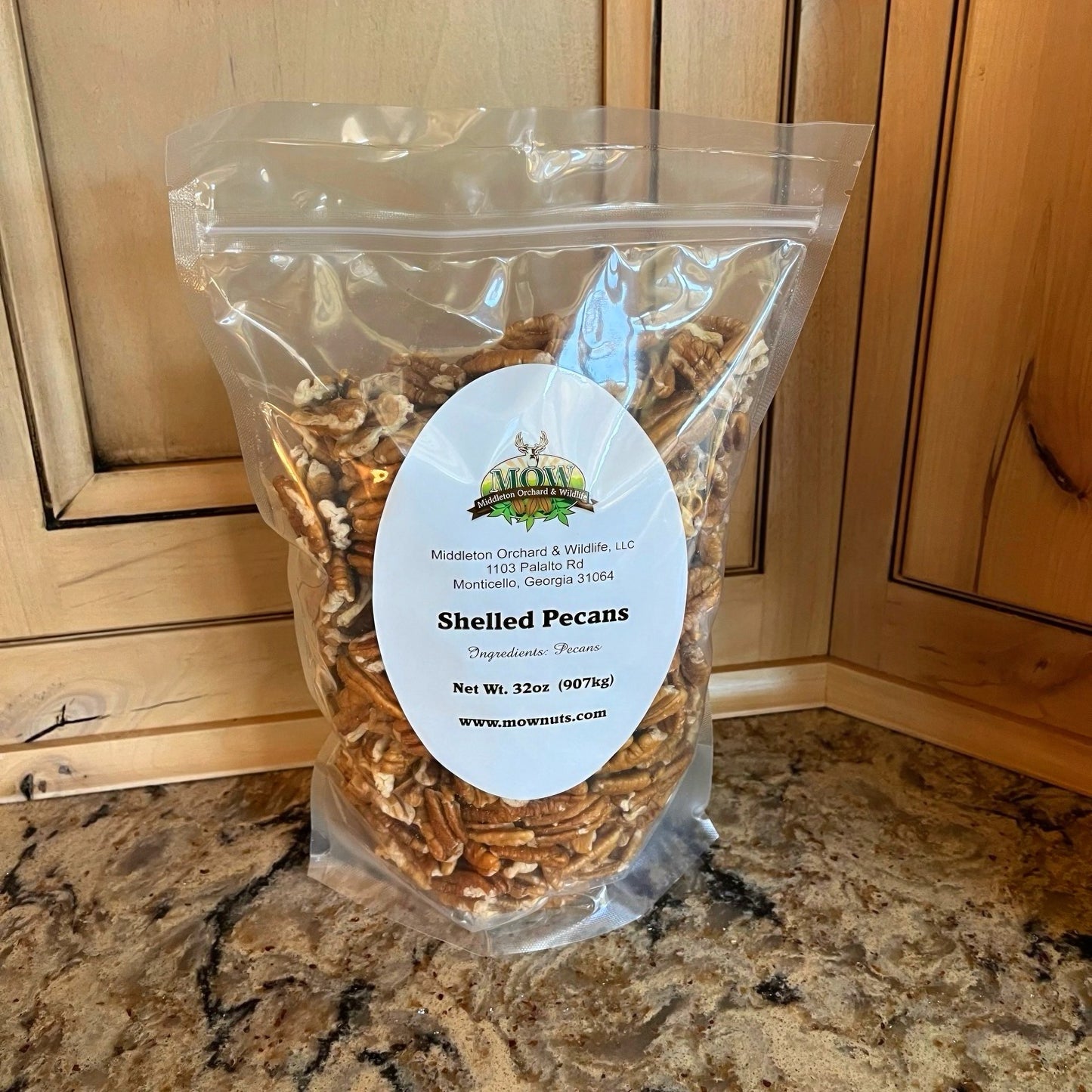 2 lb bag raw pecans